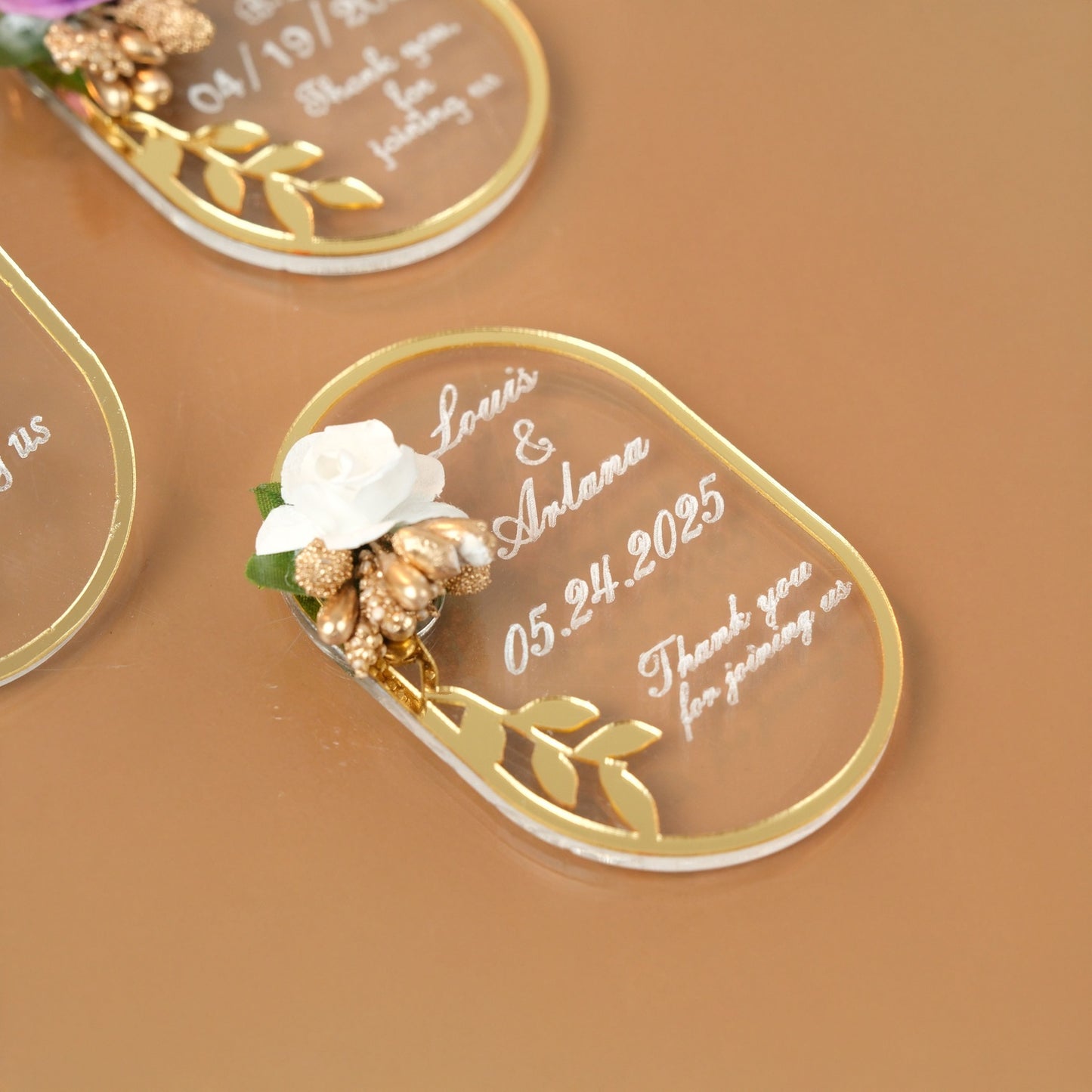 Oval Save the Date Magnet - Wedding Magnets - Personalized Invitations Magnet - Pack of 10-300 Magnet